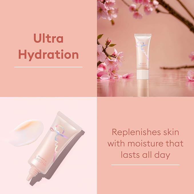 MISSHA Glow Skin Balm 0.68 fl oz/ 20ml, 4-in-1 Primer, Moisturizing Cream, Morning Pack, Luminizing Cream for a Flawless Natural Glow Glass Skin-VivaGrace Women