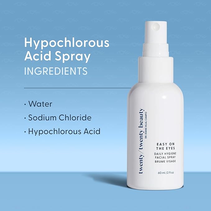 twenty/twenty Easy On The Eyes – 0.02% Hypochlorous Acid Spray to Cleanse Eyelashes – Reduce Eyelid Irritation – Safe for Sensitive Skin – Ophthalmologist Developed–Vegan, Clean Ingredients – 60ml-VivaGrace Women
