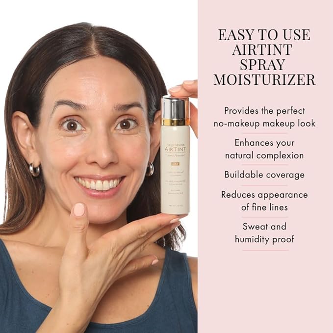 Jerome Alexander MagicMinerals AirTint Tinted Moisturizer AirBrush Spray Light Shade | Tinted Moisturizer Spray with Anti-Aging Ingredients | Dark Espresso-VivaGrace Women