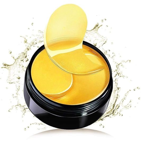 Under Eye Mask Patches Collagen, Gold Eye Patches for Puffy Eyes, 24K Gold Eye Mask, Under Eye Gel Pads, Eye Masks for Dark Circles, Puffiness Treatment Eye Masks Skincare-VivaGrace Women