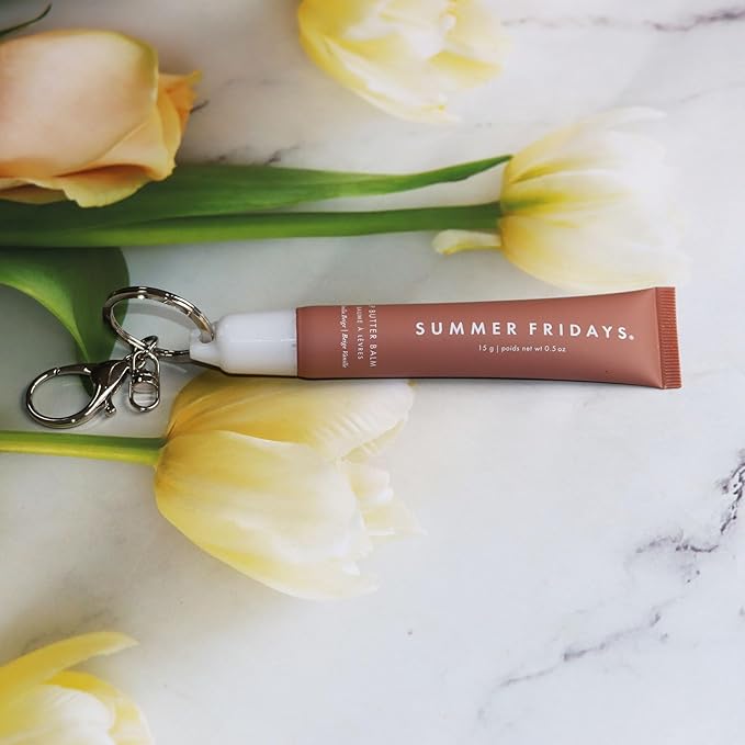 PIAOLGYI Keychain Cap for Summer Fridays,Lip Balm Replacement Cover,Attachment for Summer Fridays Lip Balm,White(ONLY Cap)-VivaGrace Women