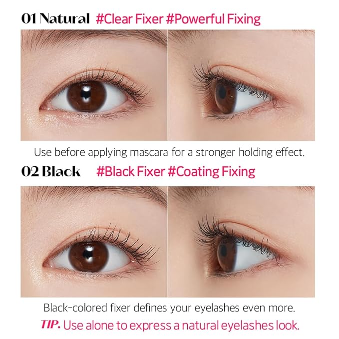 ETUDE Dr. Mascara Fixer #01 Natural | Long-Lasting Smudge-Proof Mascara Fixer with Care Effect | Eyelash Primer | Korean Makeup, Kbeuaty, Perfect for Gift