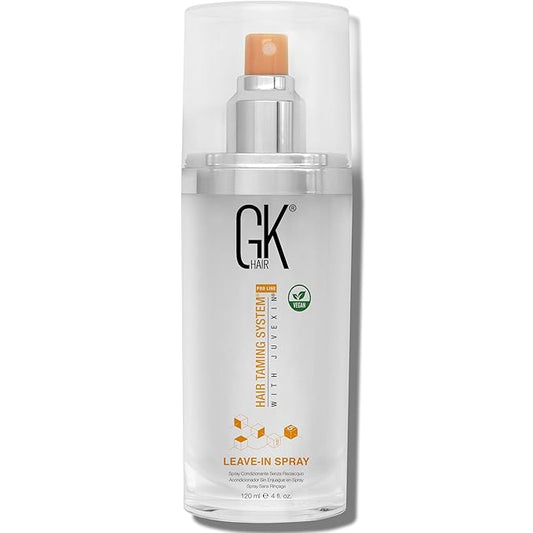 GK HAIR Global Keratin Leave-In Conditioner Detangler Spray 120 ml - For Dry, Damaged and Frizzy Hair Protection With Organic Natural Oil Strength & Shine | Hydrating Smoothing Styler-VivaGrace Women