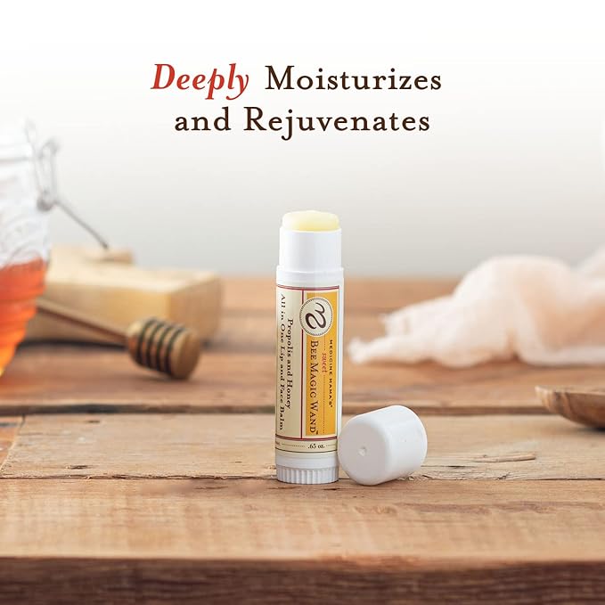 Medicine Mama's Apothecary Sweet Bee Magic Wand, All In One Lip and Face Balm, .65 Ounce-VivaGrace Women