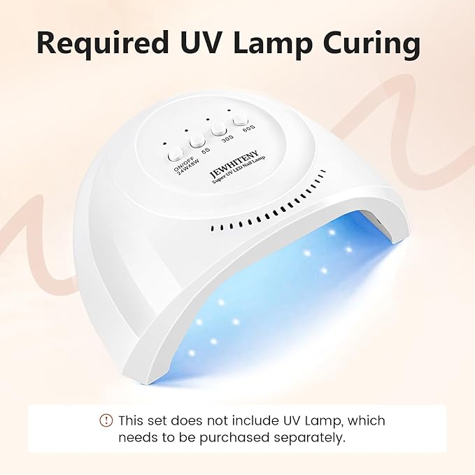 JEWHITENY Poly Extension Gel Nail Set Clear White Pink Poly Nail Gel With Slip Solution Base Coat Top Coat French Manicure for Finger Art and Home DIY Need U V Lamp Curing-VivaGrace Women