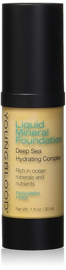 Youngblood Liquid Mineral Foundation, Sand, 17 Shades, Vegan, Cruelty-Free, Gluten-Free-VivaGrace Women