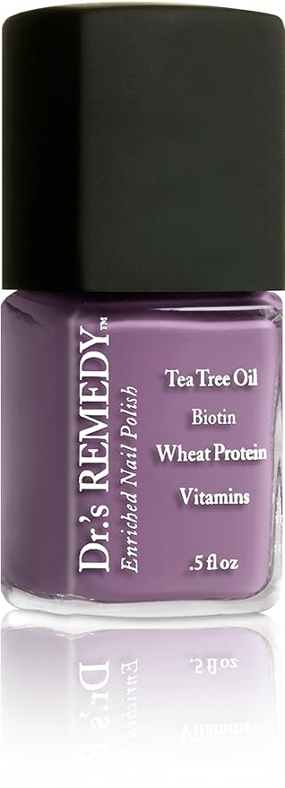 Dr’s Remedy Enriched Nail Polish: Non Toxic, All Natural, and Organic - Doctor Formulated: Strengthens, Restores, Heals, and Protects '24-Free' - PLUCKY Plum