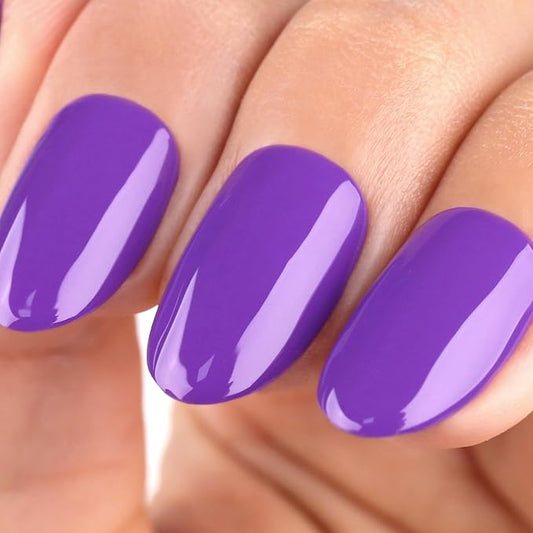Imtiti Lavender Purple Gel Nail Polish, UV LED Soak Off for Manicure Salon & DIY Nail Art at Home, 0.5 Fl Oz