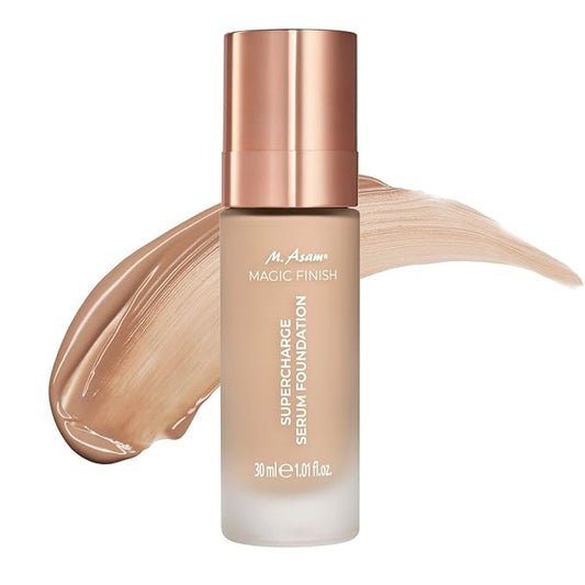 M. Asam MAGIC FINISH Supercharge Serum Foundation Cool Honey (1.01 Fl Oz) - Moisturizing Make Up & Firming Face Serum In One, Anti-aging CC Cream With Optimal Coverage & Hyaluronic Acid-VivaGrace Women