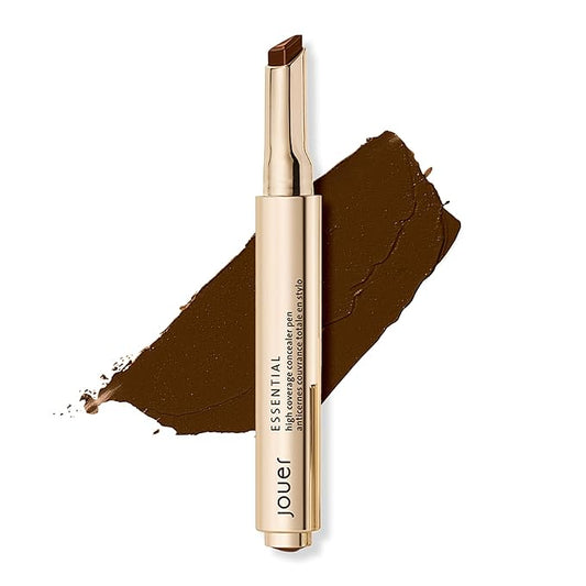 Jouer Essential High Coverage Concealer Pen - Under Eye Concealer for Dark Circles - Brightening Makeup for Eye Circles - Color Corrector Eye Primer with Hyaluronic Acid and Vitamin E-VivaGrace Women