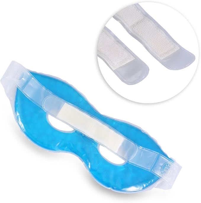Therapeutic Cold or Warm Eye Mask,Soothing Relaxing Comfortable with Adjustable Strap Gel Remedy Relief Masks-VivaGrace Women