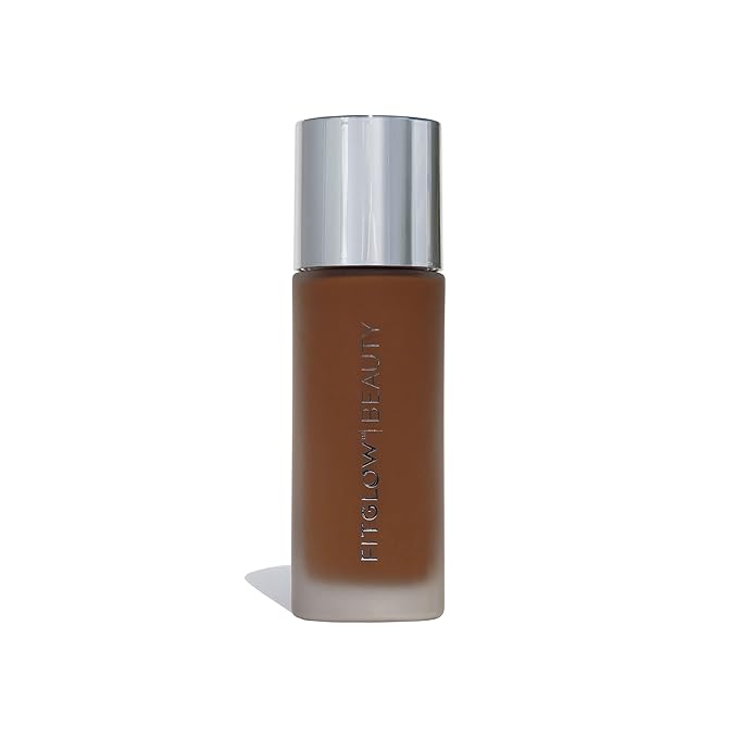 Fitglow Beauty - Natural Foundation+ Photo-Filtering Foundation | Vegan, Woman-Owned Clean Beauty (F7 - Rich Neutral, Soft Olive Undertones)-VivaGrace Women