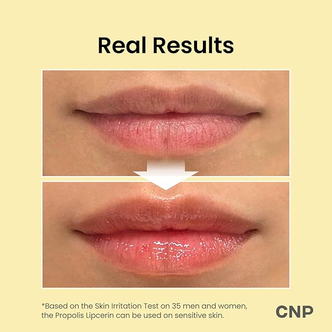 CNP Honey Lip Butter (0.5 fl.oz / 15ml) - Propolis Lipcerin™, Hydrating Overnight Manuka Lip Balm & Mask, 12hrs Long-lasting Moisture, Gentle Exfoliation, Hygienic Twist Dispenser, Korean Skin Care-VivaGrace Women