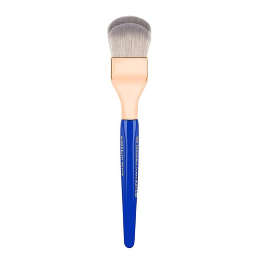 Bdellium Tools Professional Makeup Brush - Golden Triangle 952 Small Rounded Double Dome Blender - With All Vegan and Soft Synthetic Fibers, For Application & Blending (Blue, 1pc)-VivaGrace Women