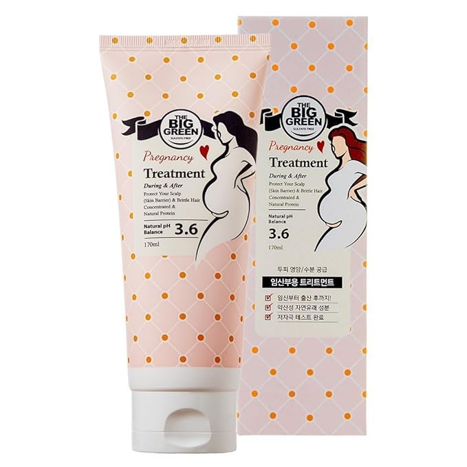 Big Green Pregnancy Treatment 170ml- Natural Ingredients-Chemical Free-Dry & Damaged-Moisturizing & Hydrating-VivaGrace Women