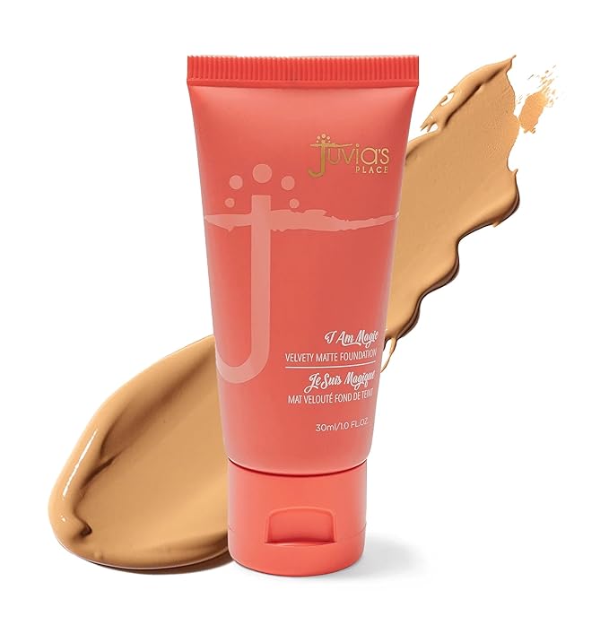 Juvia's Place I Am Magic Velvety Matte Liquid Foundation 540 - Giza - Medium w/Cool, Neutral Undertone, Makeup Foundation Full Coverage, Lightweight, Long Wear, Velvety Matte Finish-VivaGrace Women