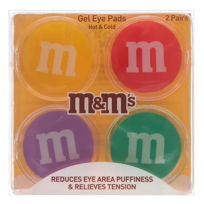 Taste Beauty x M&M's 2-Pair Hot & Cold Gel Eye Pads-VivaGrace Women