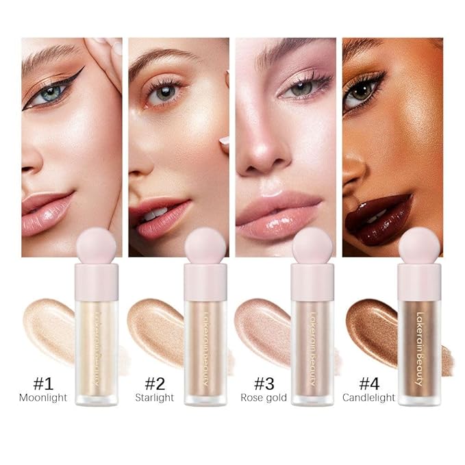 Unyoke Liquid Highlighter Stick, Matte Finish, Cream Formula, 02#, Waterproof, Full Coverage, Body & Face Makeup-VivaGrace Women