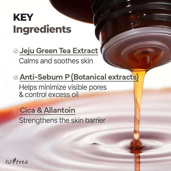 ISNTREE Green Tea Fresh Toner 200ml, 6.76 fl.oz | Korean Skincare | Toner for Oily Skin | Sebum Control | Hydrating and Refreshing-VivaGrace Women