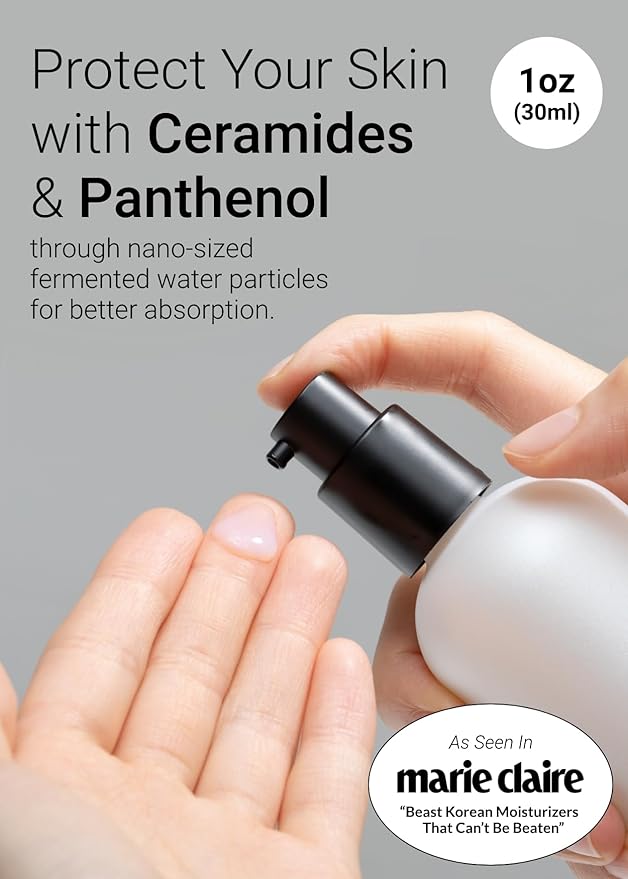 JUNG SAEM MOOL Essential Mool Cream 1 Fl Oz, Lightweight Watery Face Cream with Ceramide and Panthenol for Deep Hydration and Radiant Skin, Skin Barrier Support, Korean Foundation Makeup Prep-VivaGrace Women