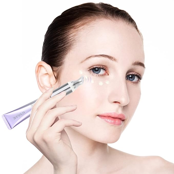 Eye Cream for Wrinkles and Fine Lines Microcurrent Massage Anti-wrinkle Eye Cream Anti Aging 0.5 fl oz-VivaGrace Women