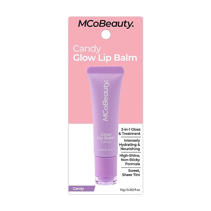 MCoBeauty Glow Lip Balm, Candy, Nourishing Tint for Luscious Lips, Vegan, Cruelty Free Cosmetics-VivaGrace Women