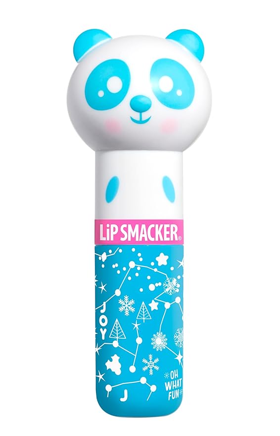 Lip Smacker Lippy Pals Panda Holiday, Flavored Moisturizing & Smoothing Soft Shine Lip Balm, Hydrating & Protecting Fun Tasty Flavors, Cruelty-Free & Vegan - Eggnog-VivaGrace Women