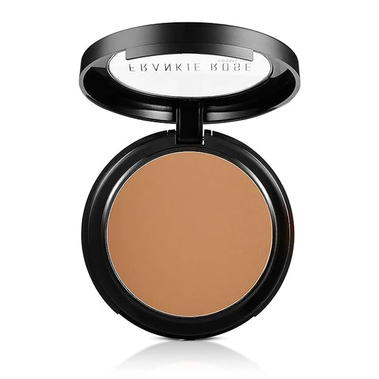 Frankie Rose Cosmetics Powder Foundation – Full Coverage Face Powder For Pores & Imperfections, Evens Out Skin Tone & Shine-Control | 58 Grams (Tan)-VivaGrace Women