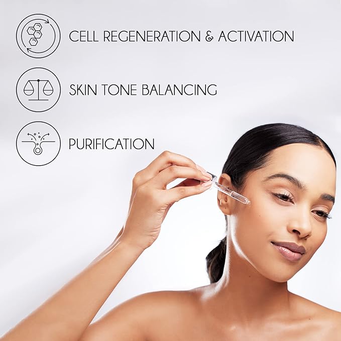Pure Vitamin C Facial Serum with Salicylic Acid and Glycolic Acid, Anti-Wrinkle, Anti-Acne and Anti-Blackhead, Dark Spot Correcting, 7,5% AHA, Sebum Balance, ¾ oz-VivaGrace Women