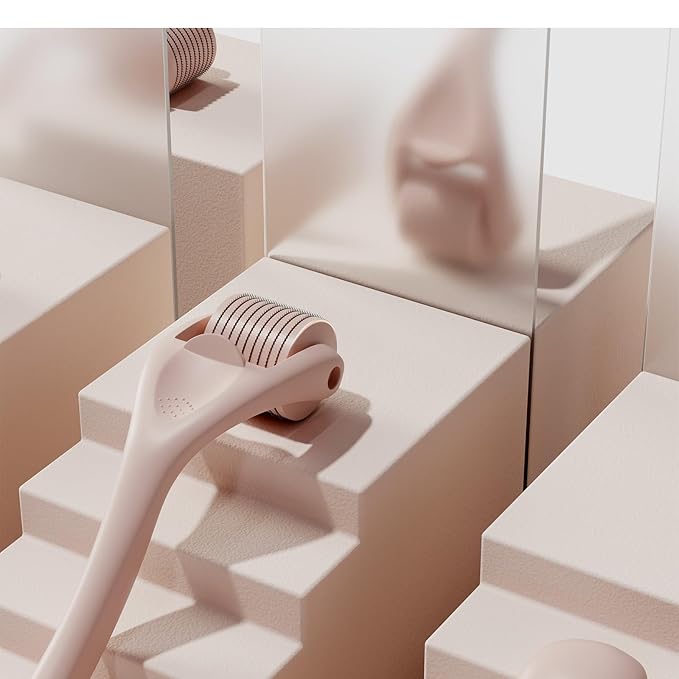 ROSELYNBOUTIQUE Derma Roller for Hair Beard Facial Skin Face 0.3mm 540 Microneedles Cosmetic Beauty Instrument Self-Care Gifts for Men Women-VivaGrace Women