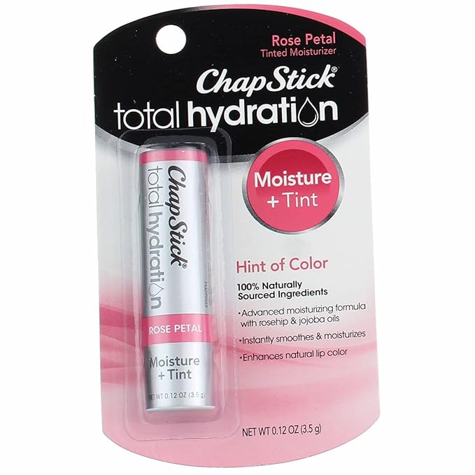 ChapStick Total Hydration Rose Petal 0.12 oz (Pack of 2)-VivaGrace Women