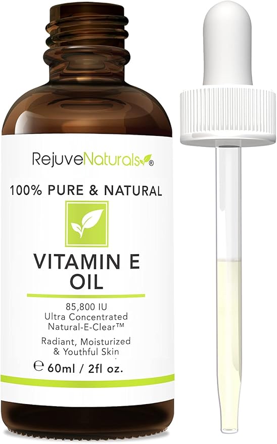 Vitamin E Oil - 100% Pure & Natural, 85,800 IU. Repair Dry, Damaged Skin from Surgery & Acne, Age Spots & Wrinkles. Boost Collagen for Moisturized, Youthful-looking Skin. d-alpha tocopherol, 2 Fl Oz-VivaGrace Women
