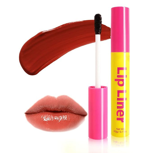Lip Stain - Lip Stain Peel Off Long-Lasting with Matte Finish Waterproof & Transfer-Proof, Lip Liner Moisturizing & Nourishing Non-Stick Cup Highly Pigmented Color Lip Tint (05 Nude)-VivaGrace Women