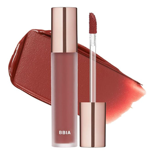 BBIA Last Velvet Tint - Soft & Creamy Matte Finish Lip Stain, Blur Effect with Velvety Texture, Long-Lasting, High Pigment, Lightweight, Non-Drying, Vegan, Korean Lip Makeup (V24 TRENDY NOTE)-VivaGrace Women