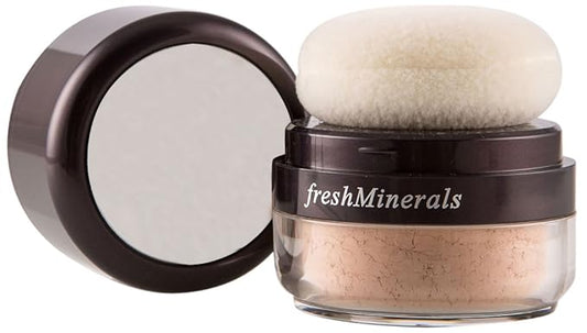 Mineral Powder Foundation, Light Nature Beige, 6 Gram-VivaGrace Women