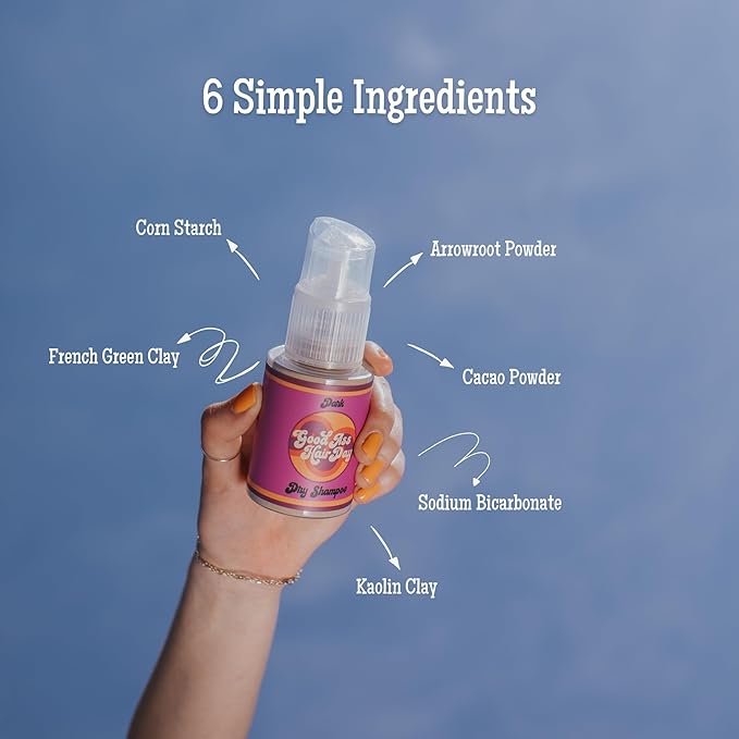 Powder Dark Dry Shampoo Bottle + Refill Bundle, All Natural, Handmade in WI-VivaGrace Women