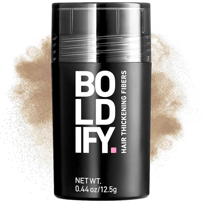 BOLDIFY Hair Fibers (12.5g) - Fill In Thinning and Fine Hair for an Instantly Fuller, Thicker Look - 14 Shades for Women & Men - Dark Blonde-VivaGrace Women