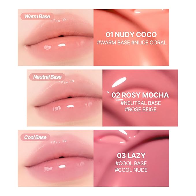 2aN Glaze Bouncing Tint – Lightweight, Moisturizing Lip Tint with High-Shine Finish, Smooth, Light Plumping, Comfortable Wear, Korean Makeup (Cherry Bite, 0.16 oz)-VivaGrace Women