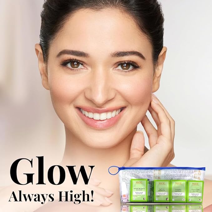 VLCC Salon Series Instaglow Facial Kit (6 Facials)(240gm+12ml)-VivaGrace Women