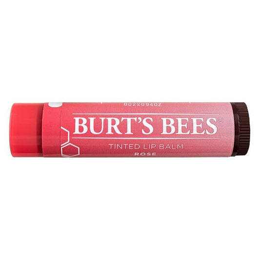 Burt's Bees Tinted Lip Balm, Rose, 0.15 Ounce (Pack of 4)-VivaGrace Women