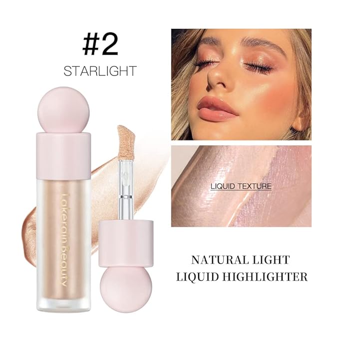 Unyoke Liquid Highlighter Stick, Matte Finish, Cream Formula, 02#, Waterproof, Full Coverage, Body & Face Makeup-VivaGrace Women