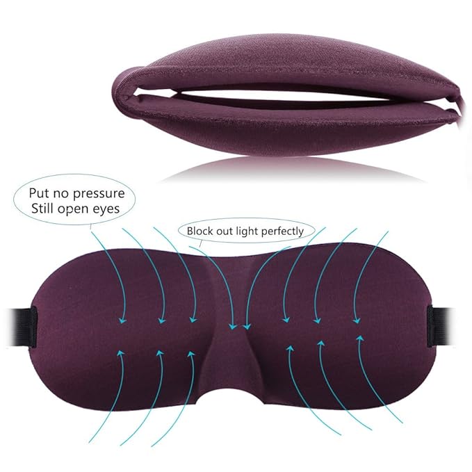 Purple Eye Mask for Sleep and Deep Meditation-VivaGrace Women
