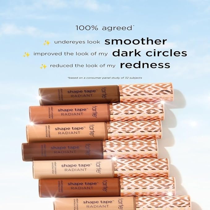Tarte Shape Tape Radiant Medium Coverage Concealer Full Size - 37G - Medium Tan Golden-VivaGrace Women