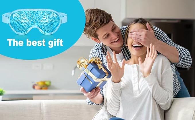 ONLYSKY BEAUTY Cold Eye Mask Cooling Gel Eye-Mask for Dry Eyes, Eye relax and Pressure Release as Gift for women (Blue)-VivaGrace Women