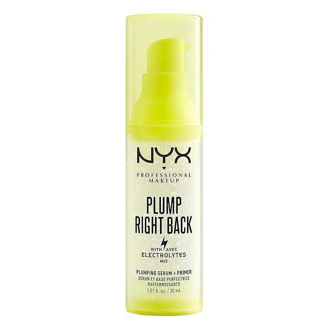 NYX PROFESSIONAL MAKEUP Plump Right Back Plumping Serum & Primer, With Hyaluronic Acid & Bare With Me Concealer Serum, Up To 24Hr Hydration - Vanilla-VivaGrace Women