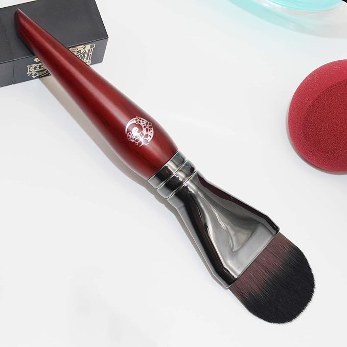 ENERGY Foundation Brush for Liquid Makeup DIY Facial Mask Premium Soft Bristles Contour Face Brush for Blending Liquid, Cream, Eye Mask, Under Eye Concealer Vegan Flat Cosmetic Makeup Tool-VivaGrace Women