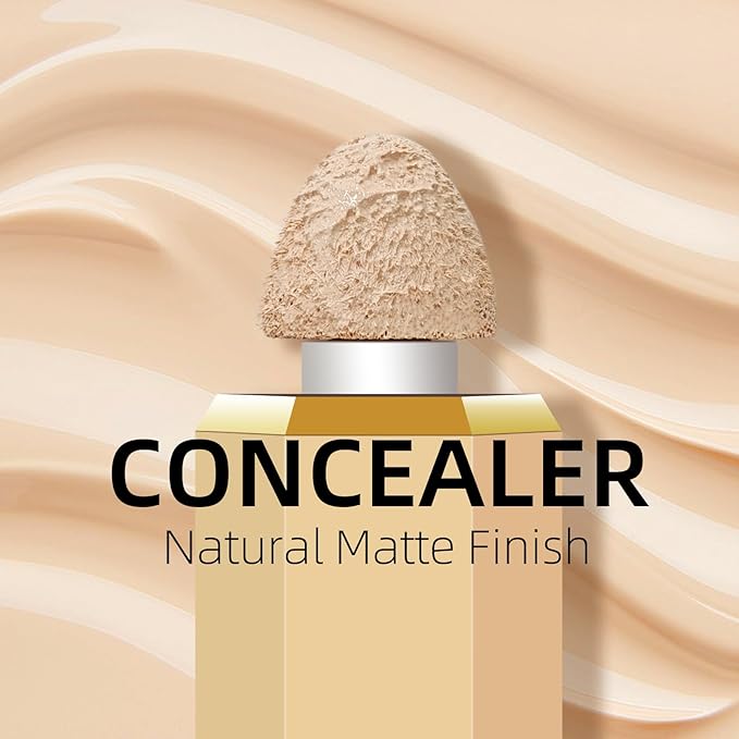 Liquid Concealer Makeup, Cream, #05 Natural, 100% Cruelty-Free, Full Coverage, Hydrating, Long-Lasting, Waterproof-VivaGrace Women