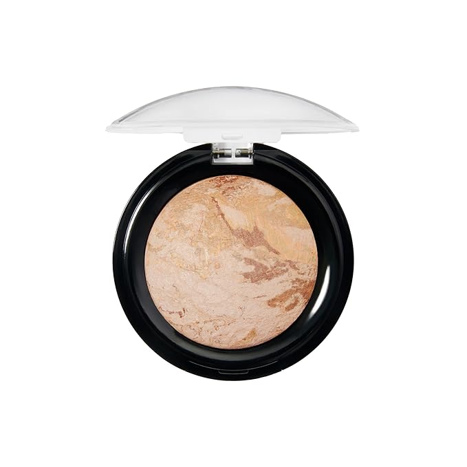 LAURA GELLER NEW YORK Award-Winning Baked Balance-n-Brighten To Go Color Correcting Powder Foundation - Medium - Buildable Light to Medium Coverage - Demi-Matte Natural Finish-VivaGrace Women