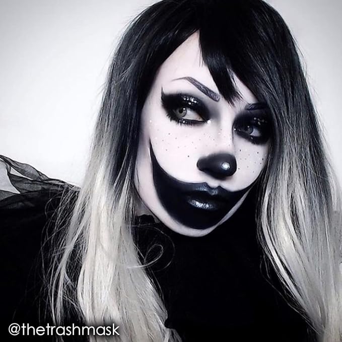 Mehron Makeup Color Cups | Stage, Foundation, Face Paint, Body Paint, Halloween | Face Paint Makeup | Greasepaint .5 oz (14 g) (Black)-VivaGrace Women