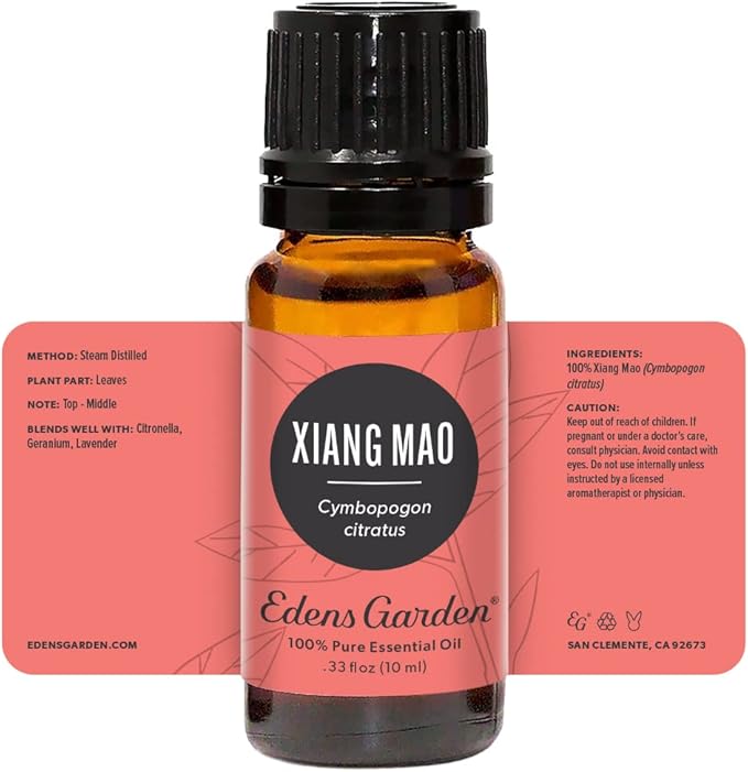 Edens Garden Xiang Mao Essential Oil- 100% Pure Premium Grade, Undiluted, Natural, Therapeutic, Aromatherapy, The Best for Diffuser, Candle, Laundry, Humidifiers 10 ml (.33 fl oz)-VivaGrace Women